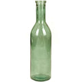 Mica Decorations Rioja Glazen Fles - H75 x Ø18 cm - Groen