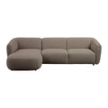 by fonQ Soft Hoekbank met Chaise Longue Links - Bouclé - Taupe
