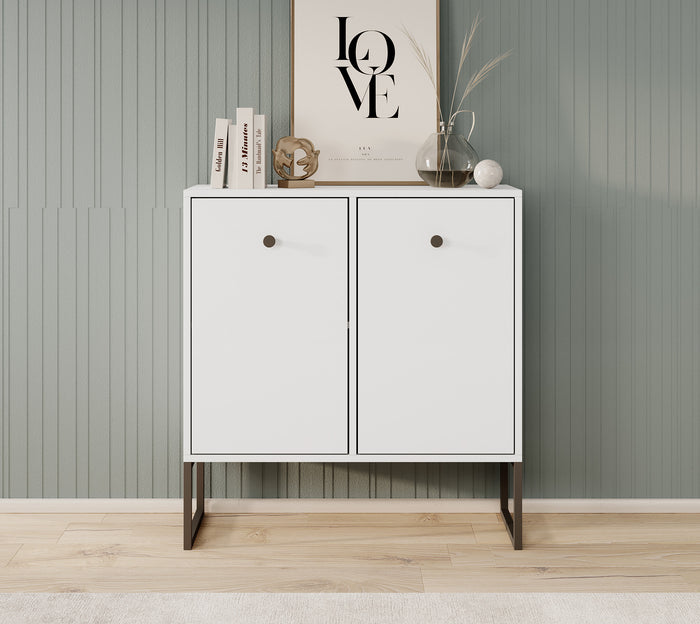 Meubella Dressoir Lyndall - Wit - 77 cm
