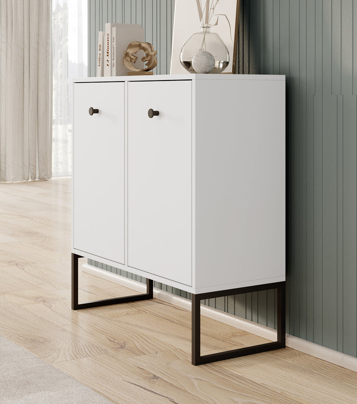 Meubella Dressoir Lyndall - Wit - 77 cm