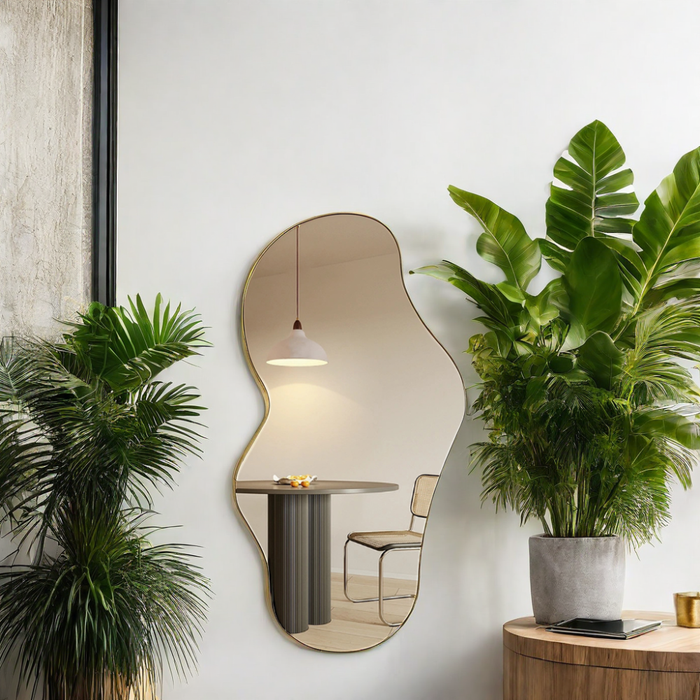 Fragix Avi Organische spiegel 120x62 Goud
