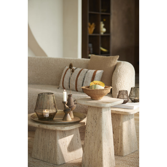 Light&living Salontafel 60x60x36 cm KEPAMI travertin zand