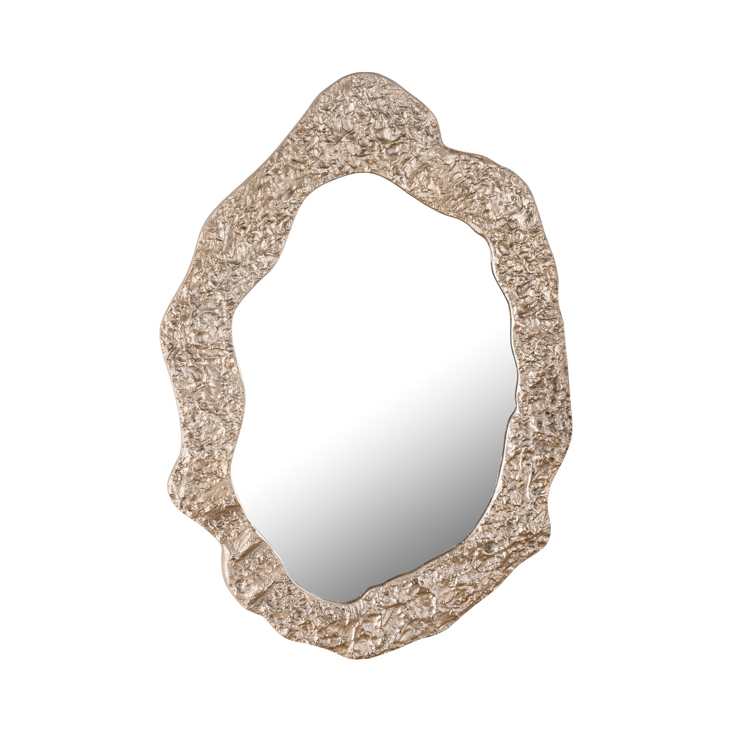 PTMD Morina Champagne alu glass mirror oval shaped