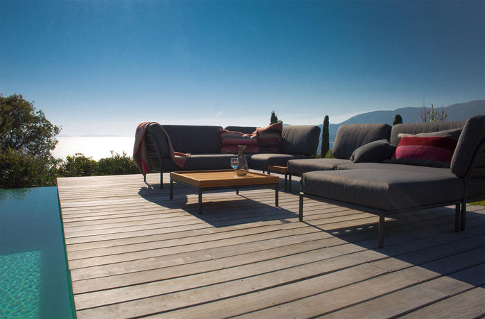 Houe Level bijzettafel 81x40 frame Muted White