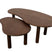 Brix - Salontafels - Brix Nubi Brown Set of 2 - Bruin