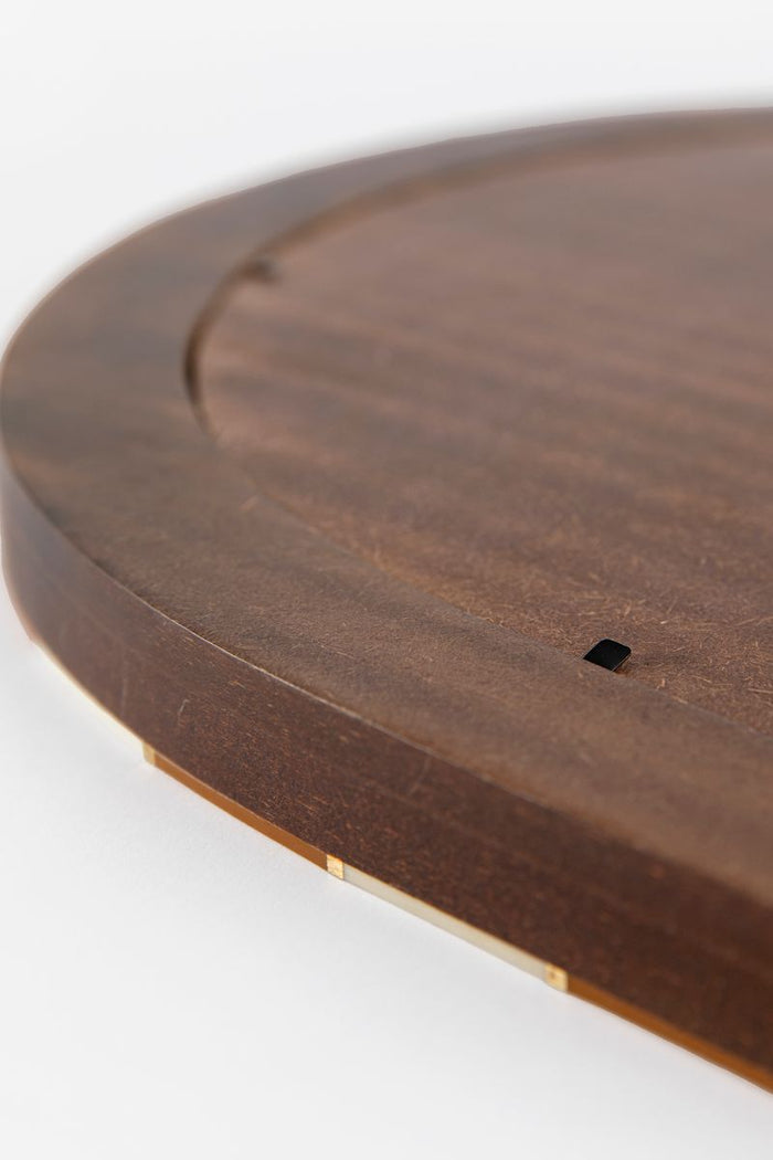 Sissy-Boy Oranje hangspiegel met geblokte omlijsting