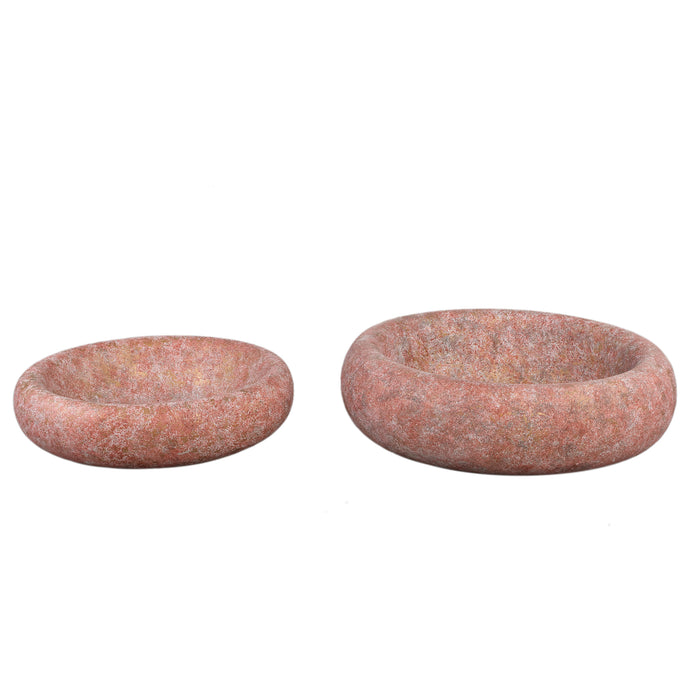 PTMD Aly Red cement round bowl small