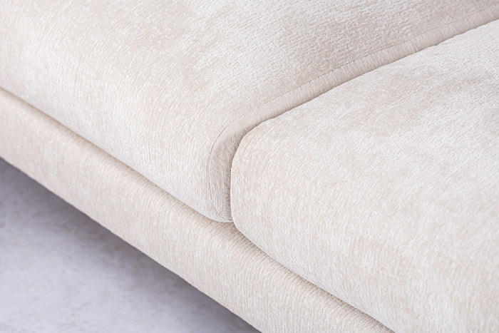 Giga Meubel - Hoekbank Stof - Champagne - 3-Zits Links - Loris