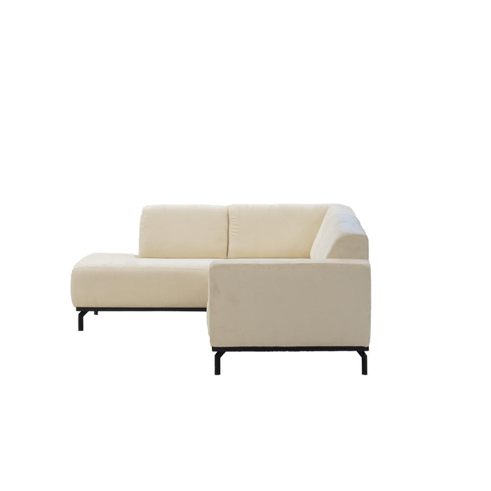 Giga Meubel - Hoekbank Beige - 3-Zits Links - 256x188x77cm - Monza