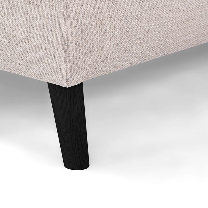 Giga Meubel - Hoekbank Stof - Beige|Zwart - 3-Zits Links 278cm - Inari