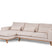 Giga Meubel - Hoekbank Stof - Beige - 3-Zits Links - Grande