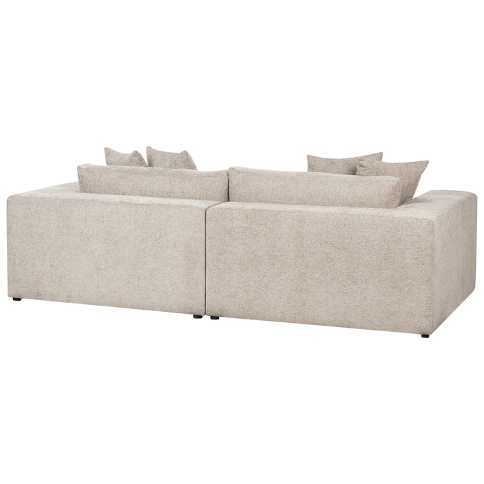 Beliani - GLORVIKA II - Driezitsbank - Taupe - Polyester