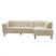 Giga Meubel - Hoekbank Beige - 3-Zits Rechts - 242x160x73cm - Turin