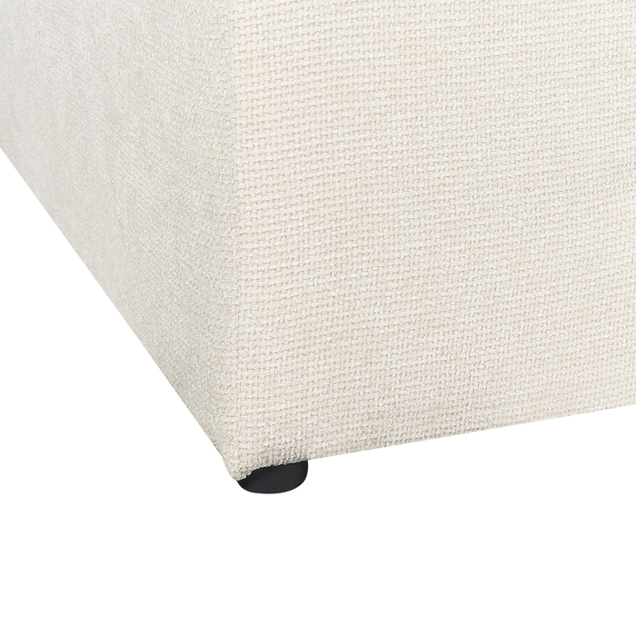 Beliani - GLORVIKA II - Driezitsbank - Gebroken wit - Polyester