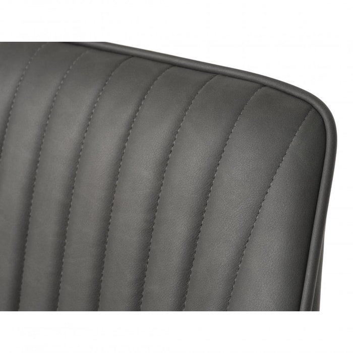 Nordic Home Kjell armstoel - pu leer - donkergrijs