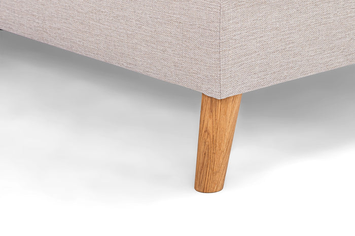 Giga Meubel - Hoekbank Stof - Beige|Eikenhout - 3-Zits Rechts - Inari