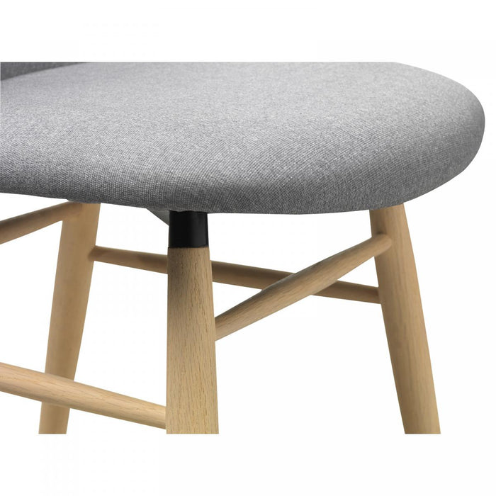 Nordic Home Dante eetkamerstoel - lichtgrijs