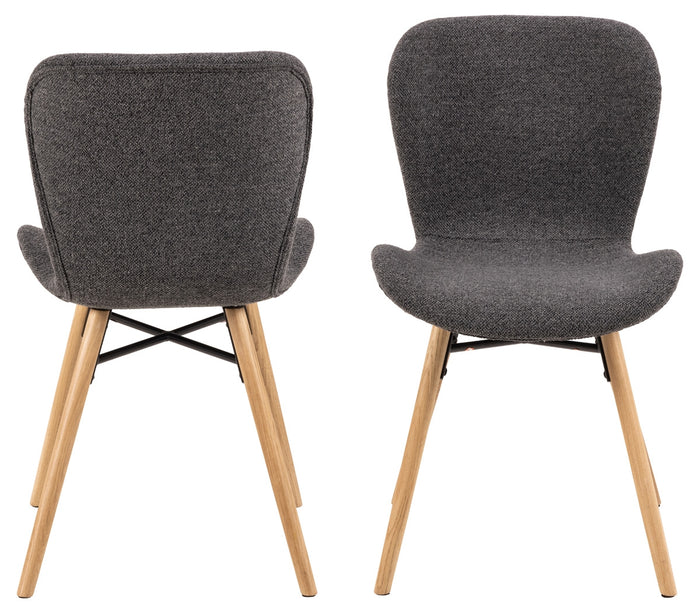 Giga Living - Eetkamerstoel Zaria Antraciet