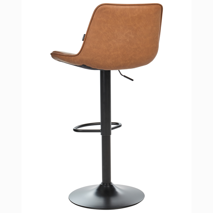 Beliani - DUBROVNIK - Barkruk set van 2 - Goudbruin - Kunstleer