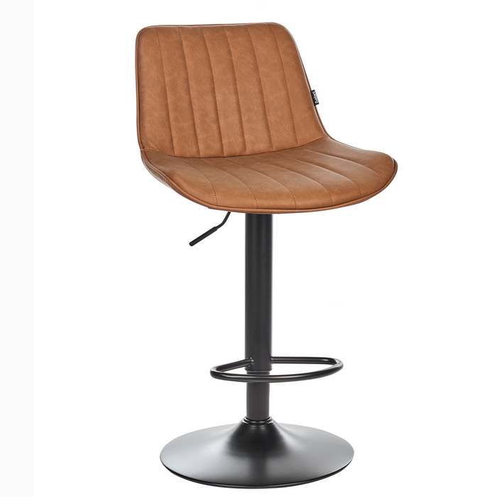 Beliani - DUBROVNIK - Barkruk set van 2 - Goudbruin - Kunstleer