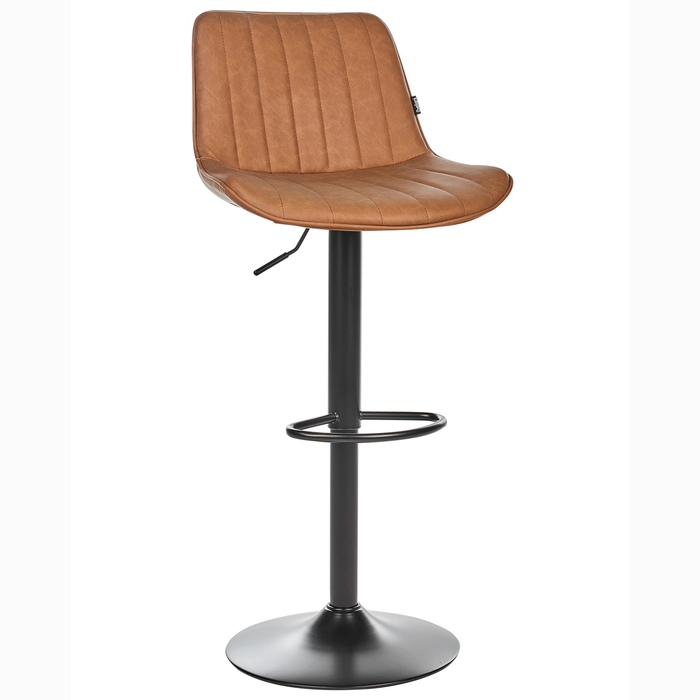 Beliani - DUBROVNIK - Barkruk set van 2 - Goudbruin - Kunstleer