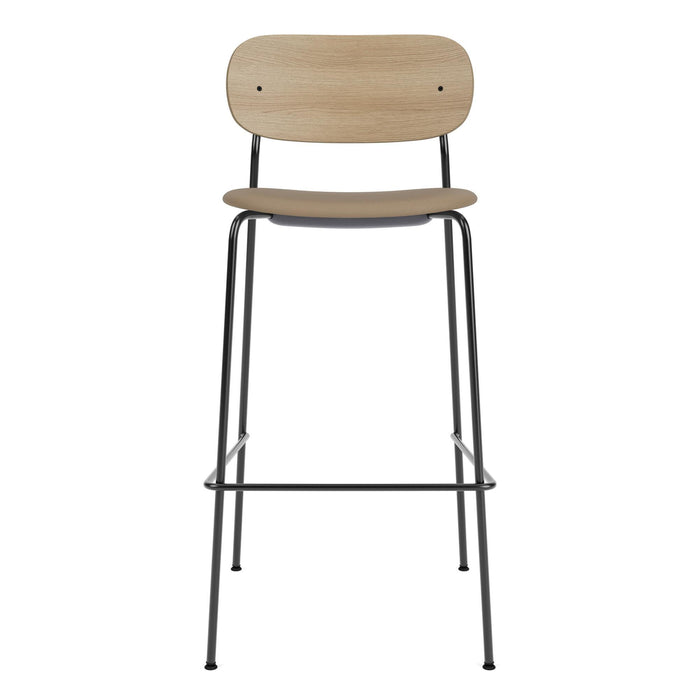 Audo Copenhagen Co Bar barkruk H105 zitting Re-wool 0198 zwart essen