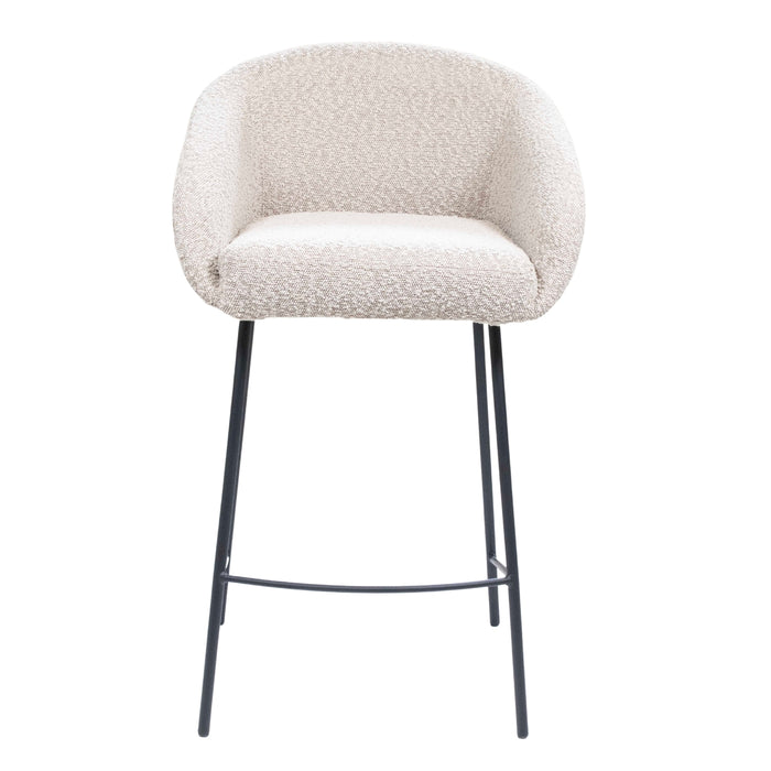 Giga Meubel - Barkruk Beige - Stof|Textiel - Lova - Set van 2