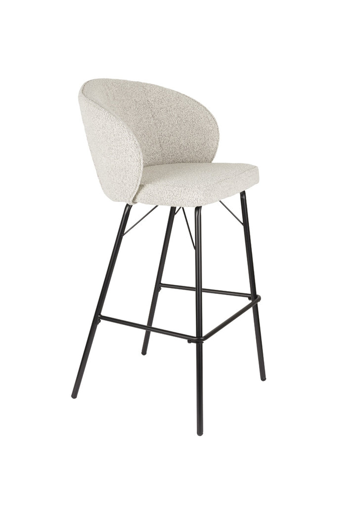 Giga Meubel - Barkruk Beige Stof - Joa - Set van 2