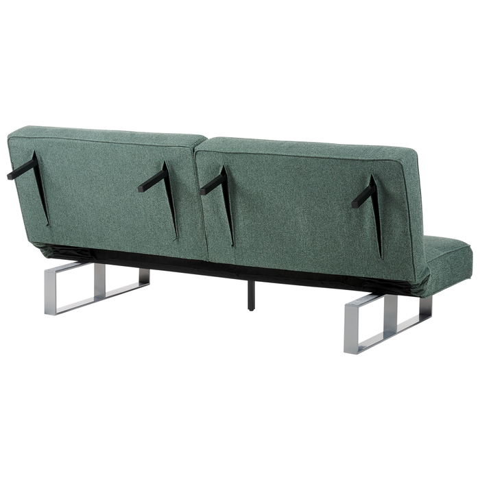 Beliani - DUBLIN - Slaapbank 3-zits - Donkergroen - Polyester