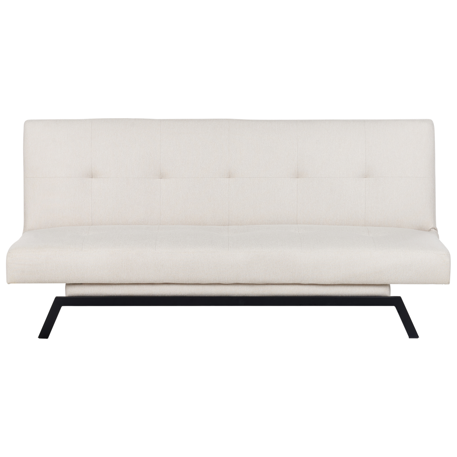 Beliani - LEEDS - Slaapbank 3-zits - Gebroken wit - Polyester