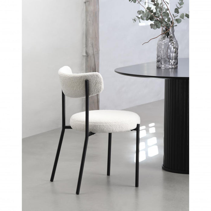 Nordic Home Frej eetkamerstoel - teddy - wit