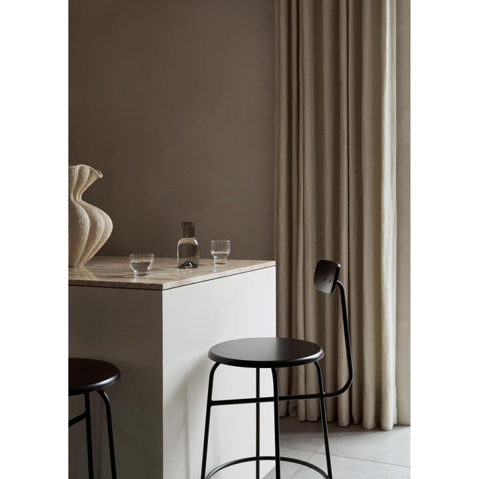 Audo Copenhagen Afteroom Counter barkruk H92 zitting Bouclé 02 donker