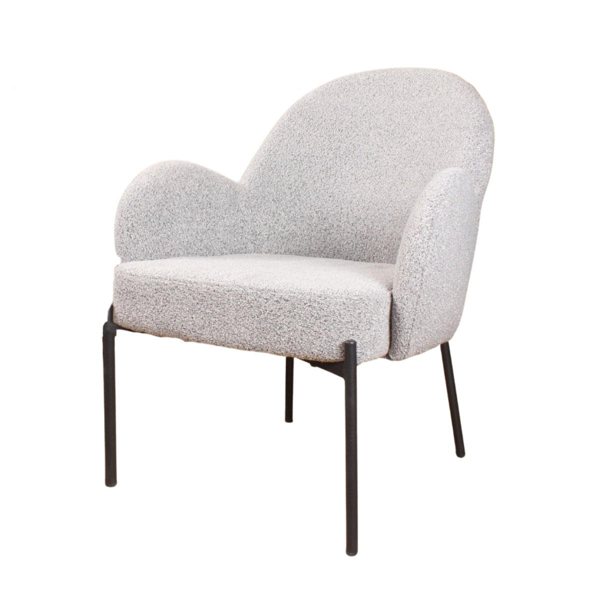 DS4U Elza fauteuil boucle grijs