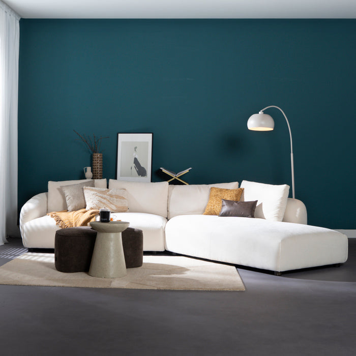 Bronx71 Hoekbank Isa chenille off white rechts