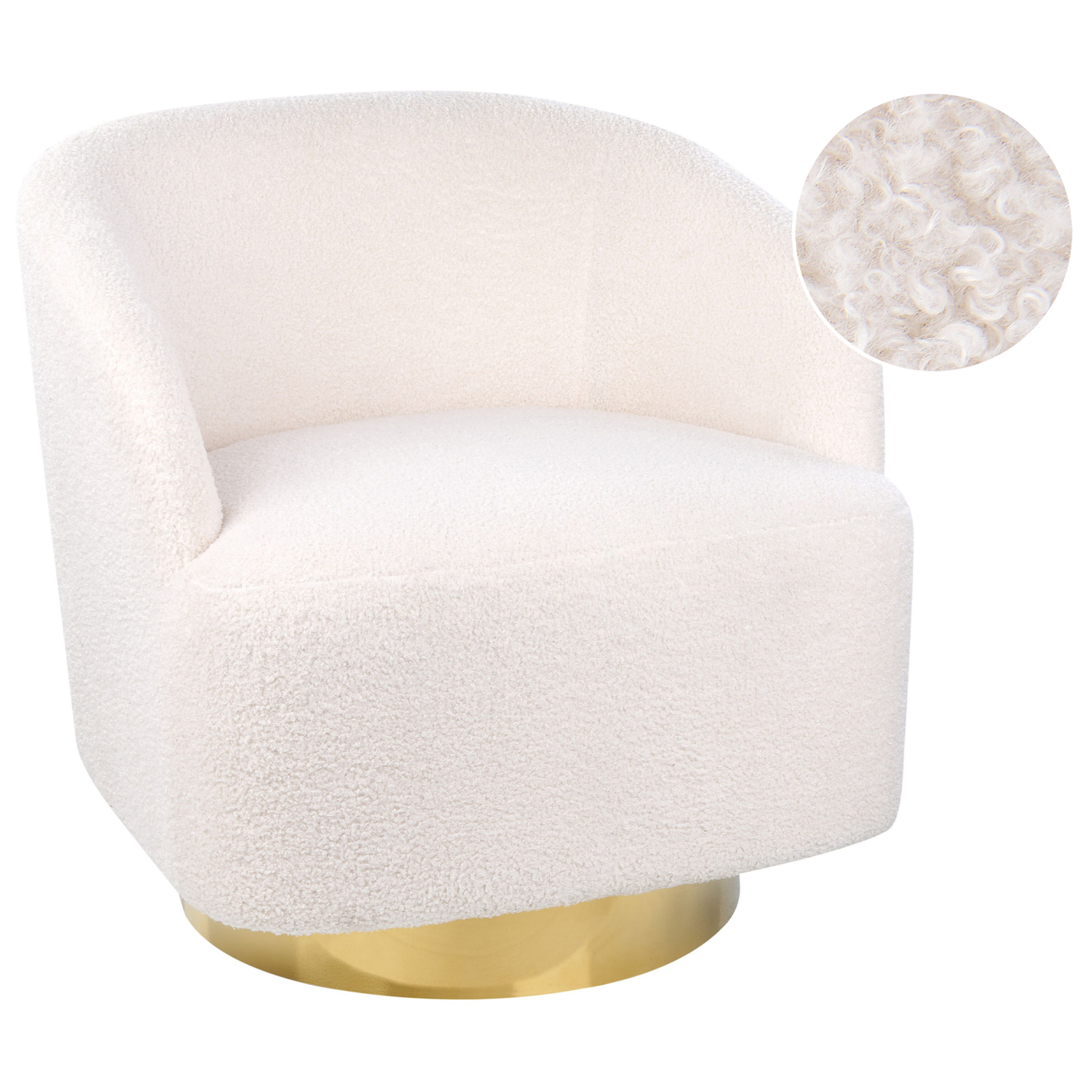 Beliani - LAVIK - Fauteuil - Wit - Polyester