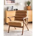 Beliani - KISA - Fauteuil - Bruin - Fluweel