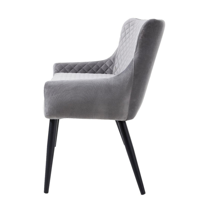 Nordic Home Milly eetkamerbank velvet - grijs