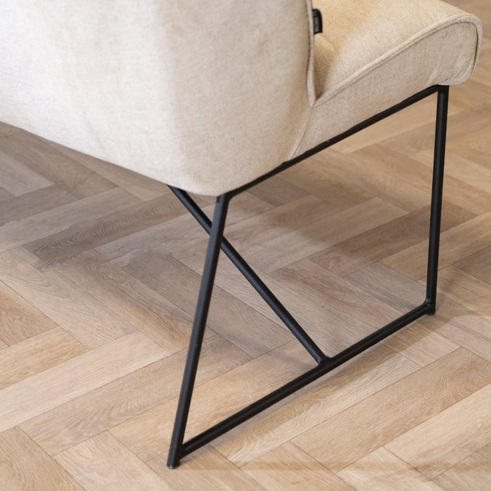 Bronx71 Scandinavische eetkamerbank Jelle taupe 185 cm