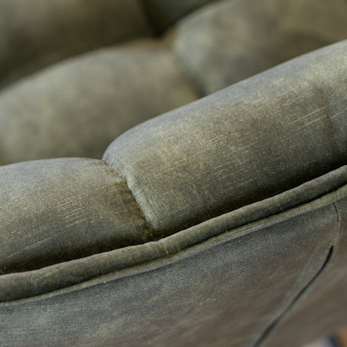 Bronx71 Velvet barkruk Janna groen 82 cm