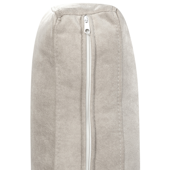 Beliani - FLAM - Hoekbank - Lichtgrijs - Rechtszijdig - Fluweel