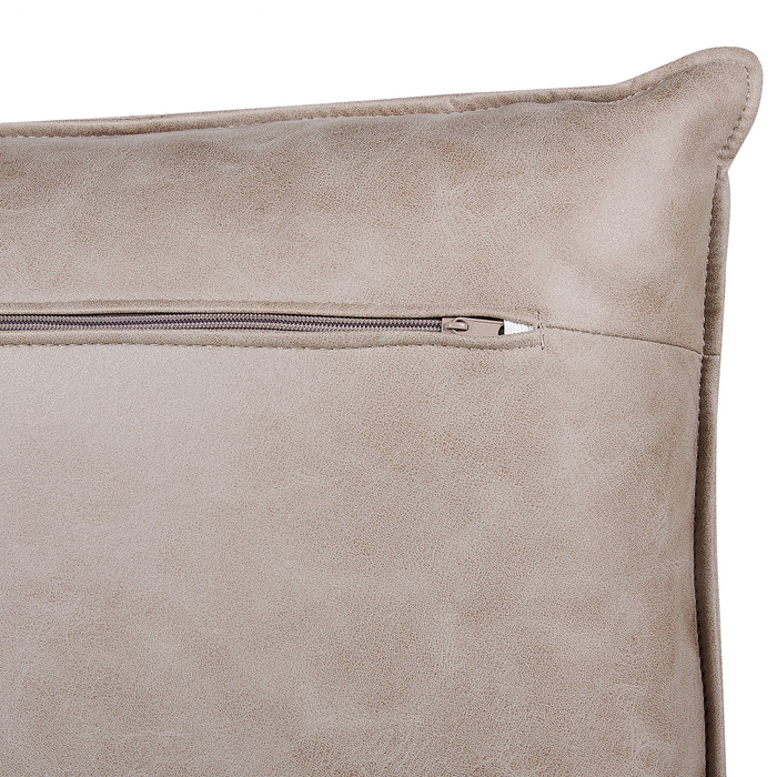 Beliani - GALLO - Hoekbank - Lichtbruin - Rechtszijdig - Kunstsuède