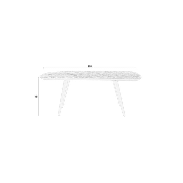 Housecraft Living Webster Bankje| Eettafelbankje Hout Zwart