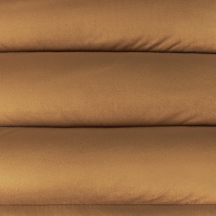 Beliani - KISA - Fauteuil - Bruin - Fluweel