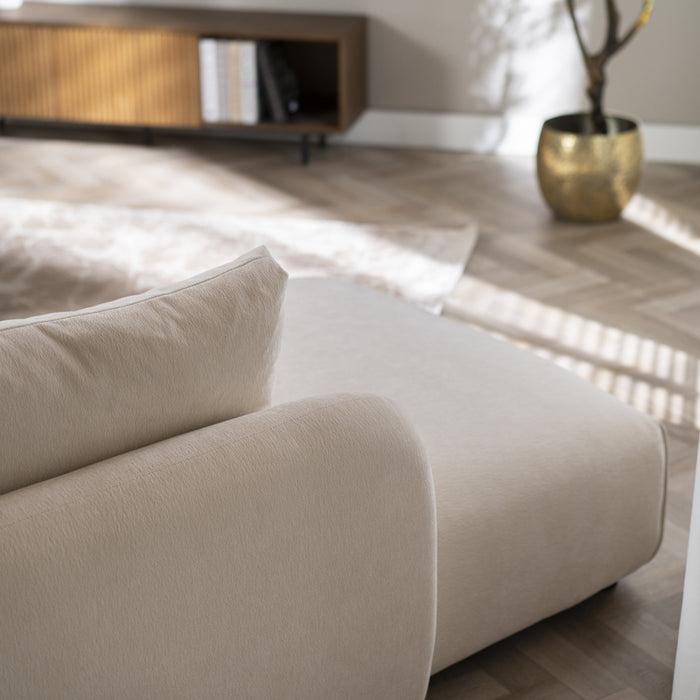 Bronx71 Hoekbank Isa chenille off white links