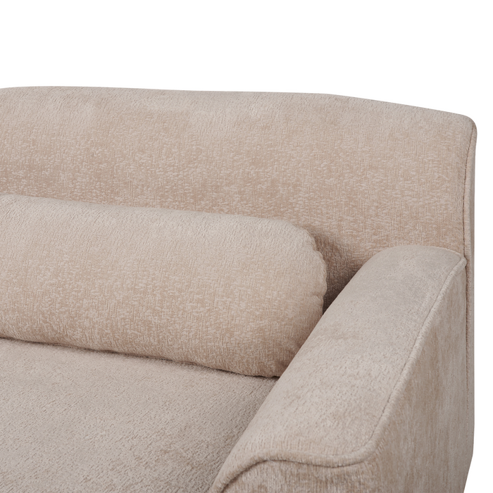 Beliani - SIMOS - Hoekbank - Beige - Linkszijdig - Chenille