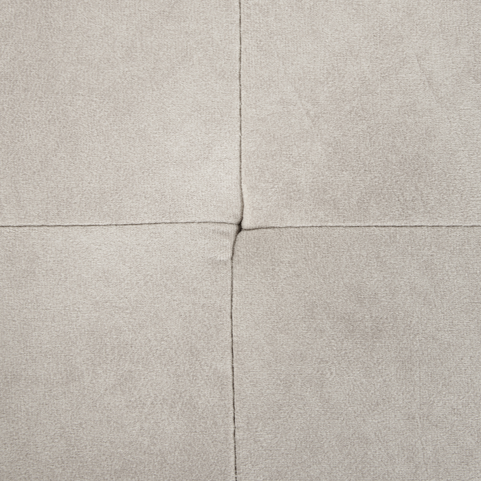 Beliani - FLAM - Hoekbank - Lichtgrijs - Linkszijdig - Fluweel