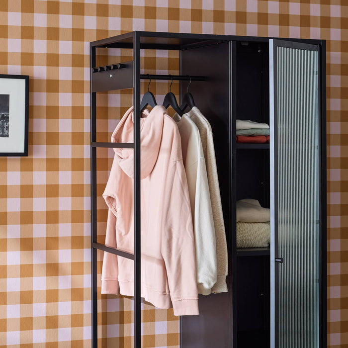 sweeek - Metalen kinderkledingkast, 3 legplanken