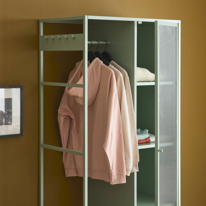 sweeek - Metalen kinderkledingkast, 3 legplanken