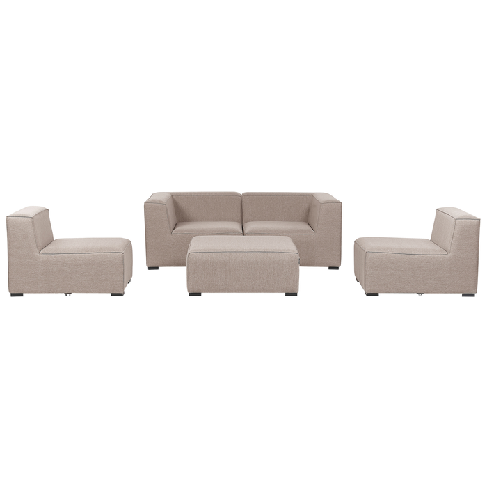 Beliani - AREZZO - Bankenset - Beige - Polyester