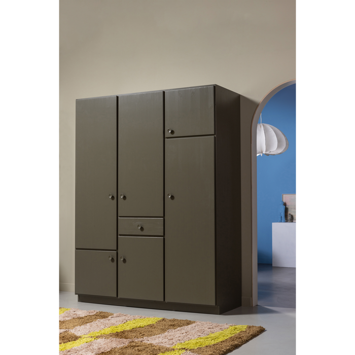 WOOOD Alfie kledingkast breed 160 cm - Grenen - Forest